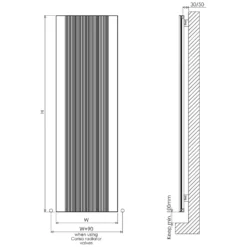 Carisa Dune Vertical Aluminium Radiator
