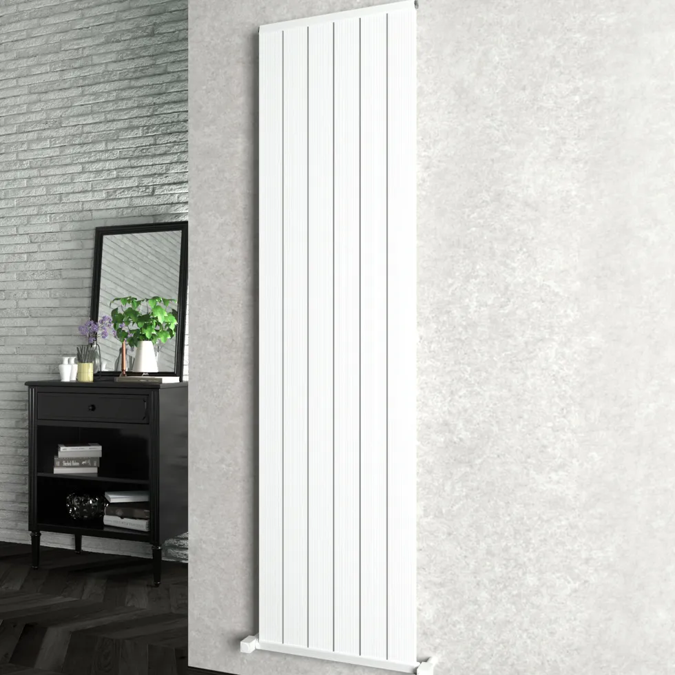 Carisa Elite Flat Panel Textured Vertical Aluminium Radiator
