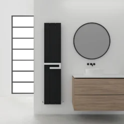 Carisa Elvino Bath Aluminium Vertical Radiator & Towel Rail