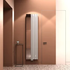 Carisa Entrée Mirrored Vertical Aluminium Designer Radiator