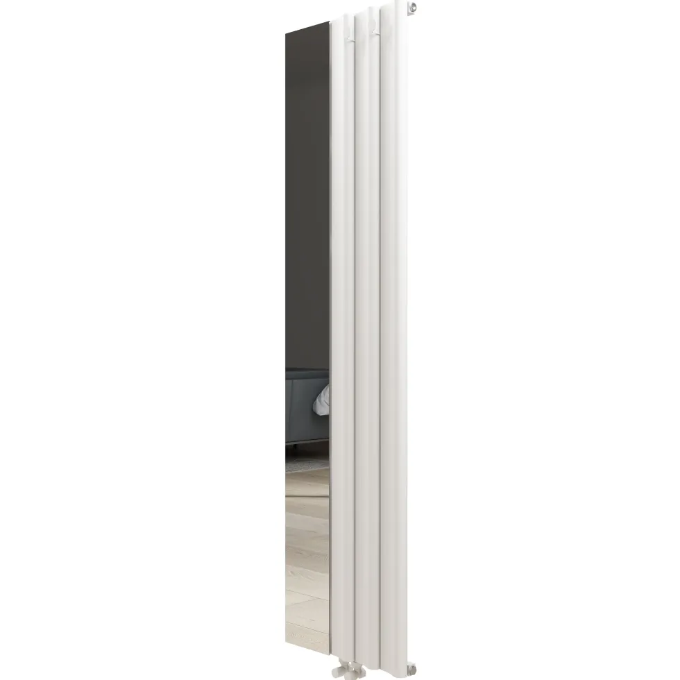 Carisa Entrée Mirrored Vertical Aluminium Designer Radiator