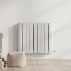 Carisa Gaia Oval Single Panel Horizontal Aluminium Radiator