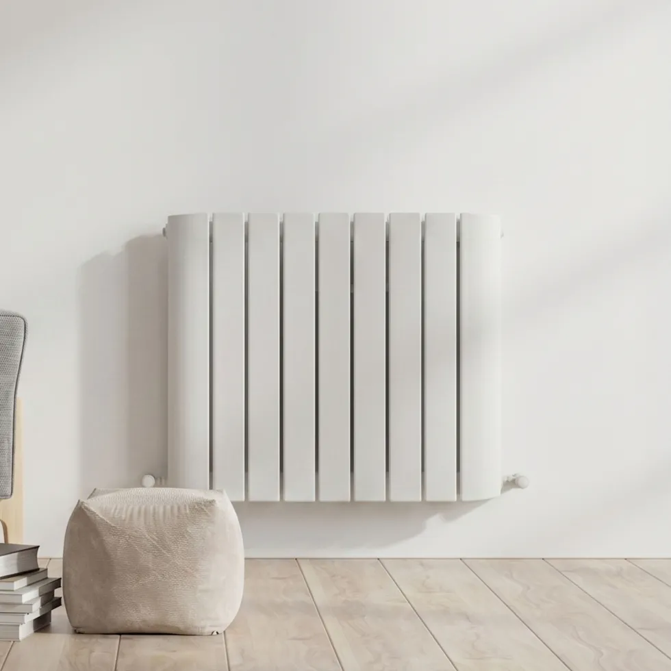 Carisa Gaia Oval Single Panel Horizontal Aluminium Radiator