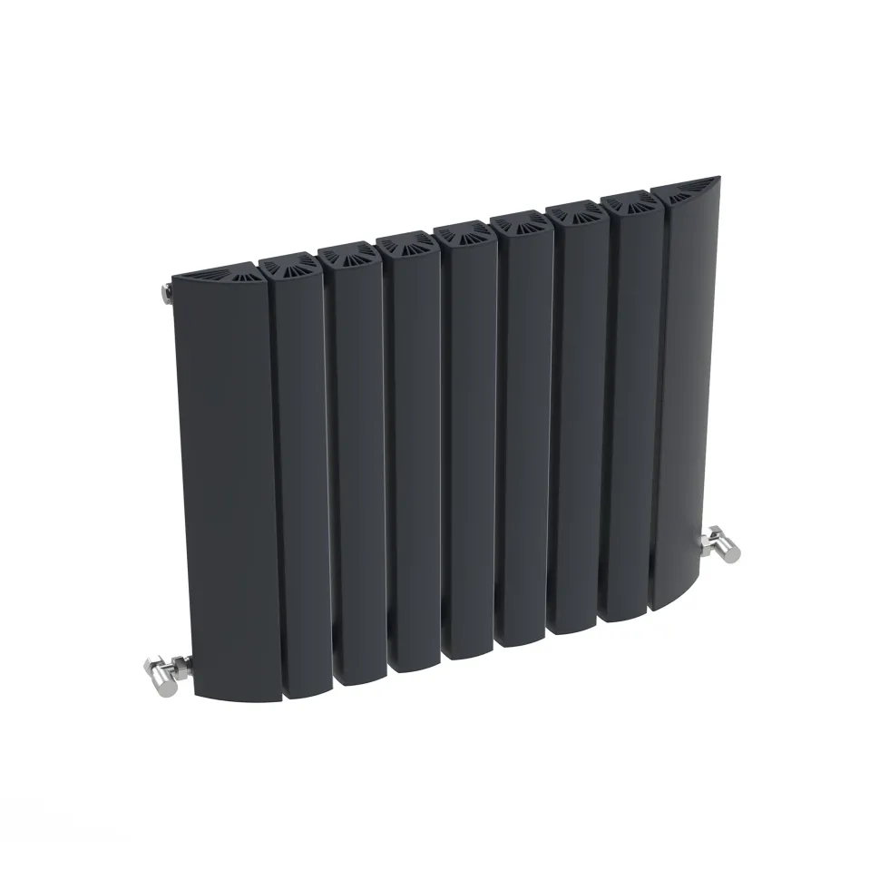 Carisa Gaia Oval Single Panel Horizontal Aluminium Radiator