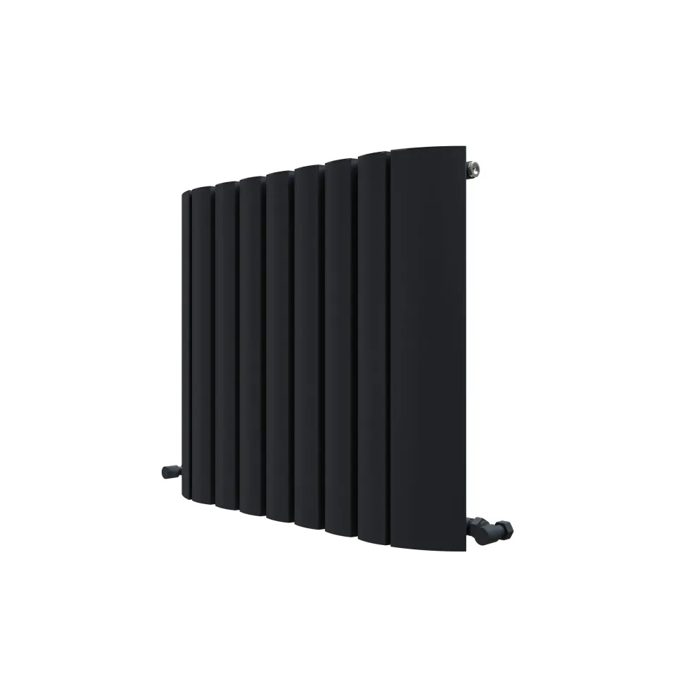 Carisa Gaia Oval Single Panel Horizontal Aluminium Radiator