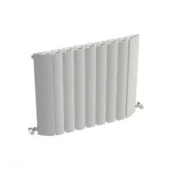Carisa Gaia Oval Single Panel Horizontal Aluminium Radiator