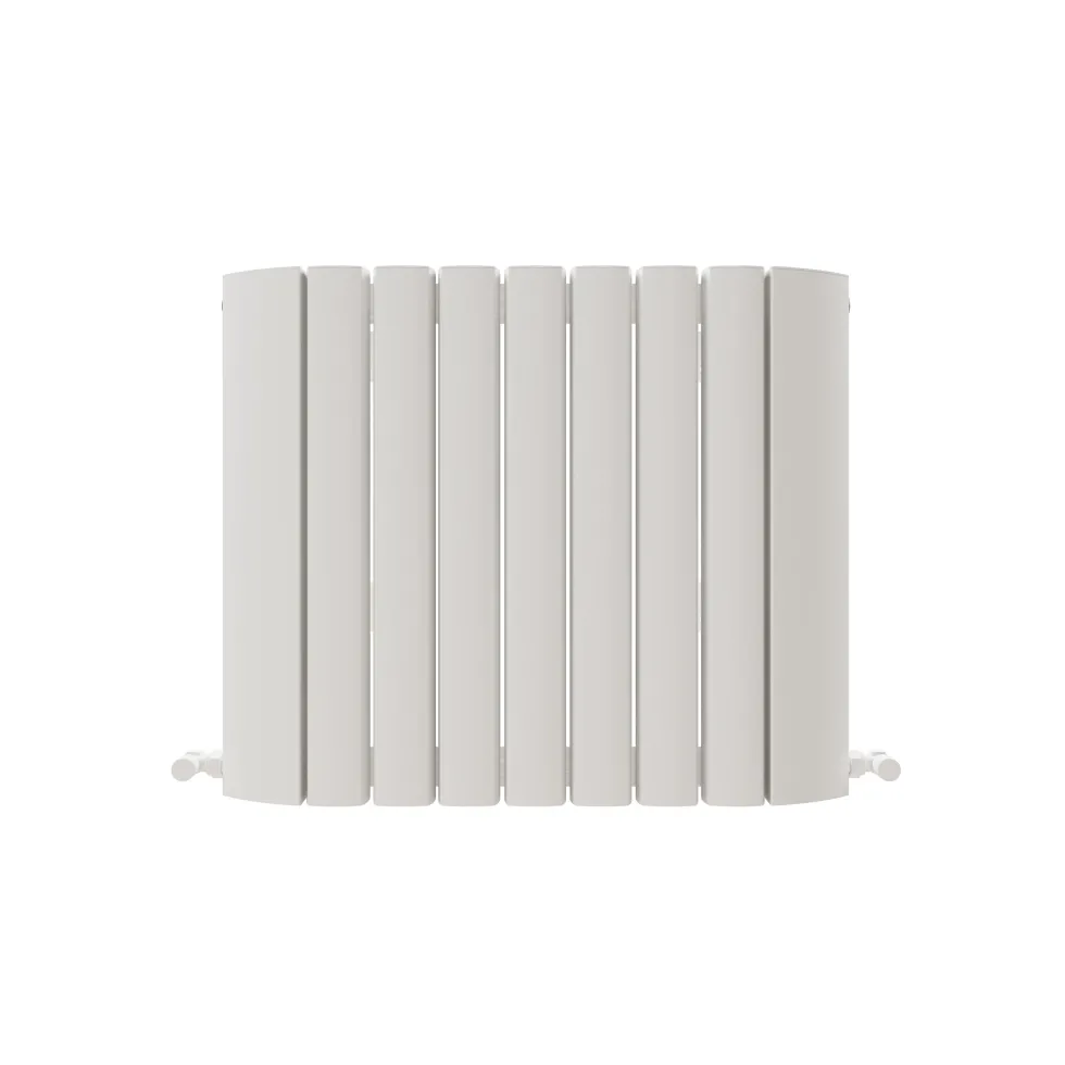 Carisa Gaia Oval Single Panel Horizontal Aluminium Radiator