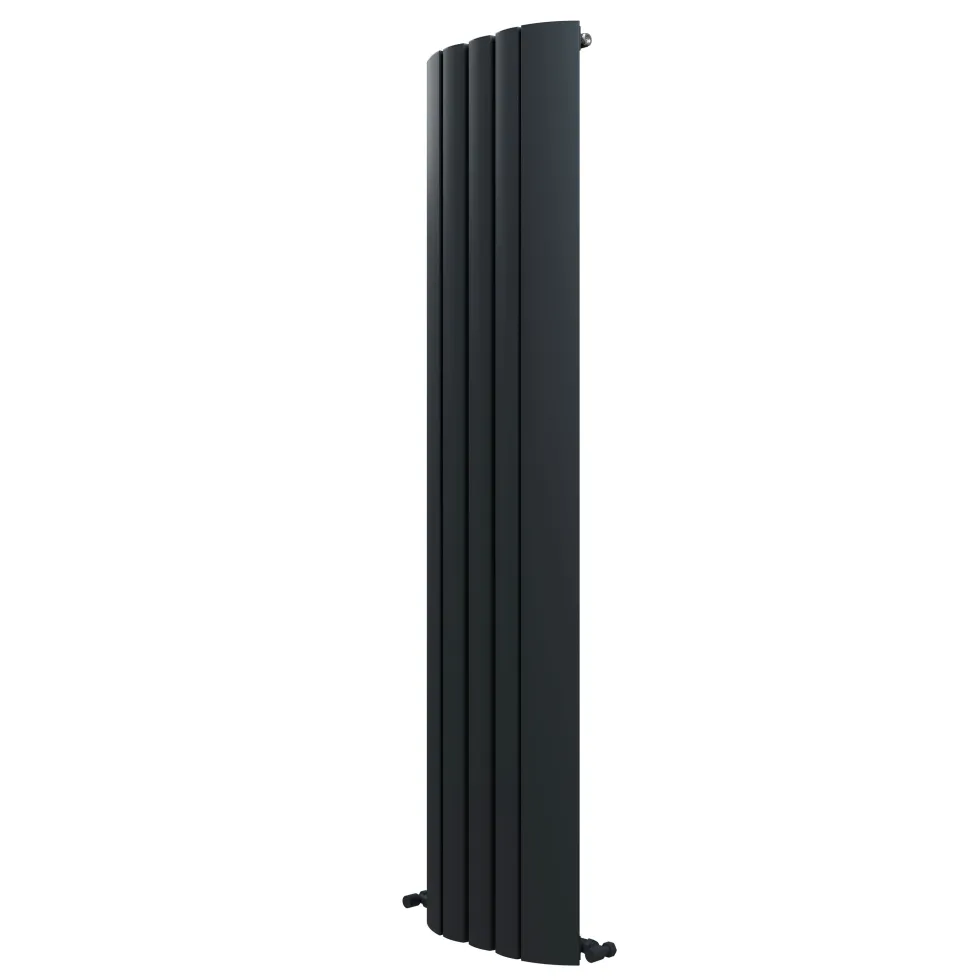 Carisa Gaia Oval Single Panel Vertical Aluminium Radiator
