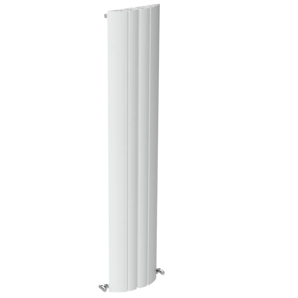 Carisa Gaia Oval Single Panel Vertical Aluminium Radiator