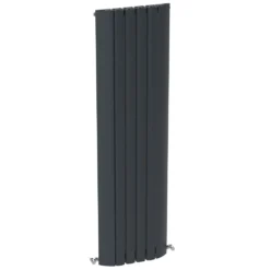 Carisa Gaia Oval Single Panel Vertical Aluminium Radiator