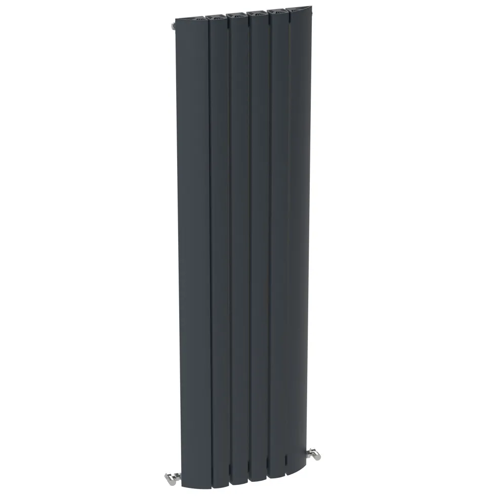 Carisa Gaia Oval Single Panel Vertical Aluminium Radiator