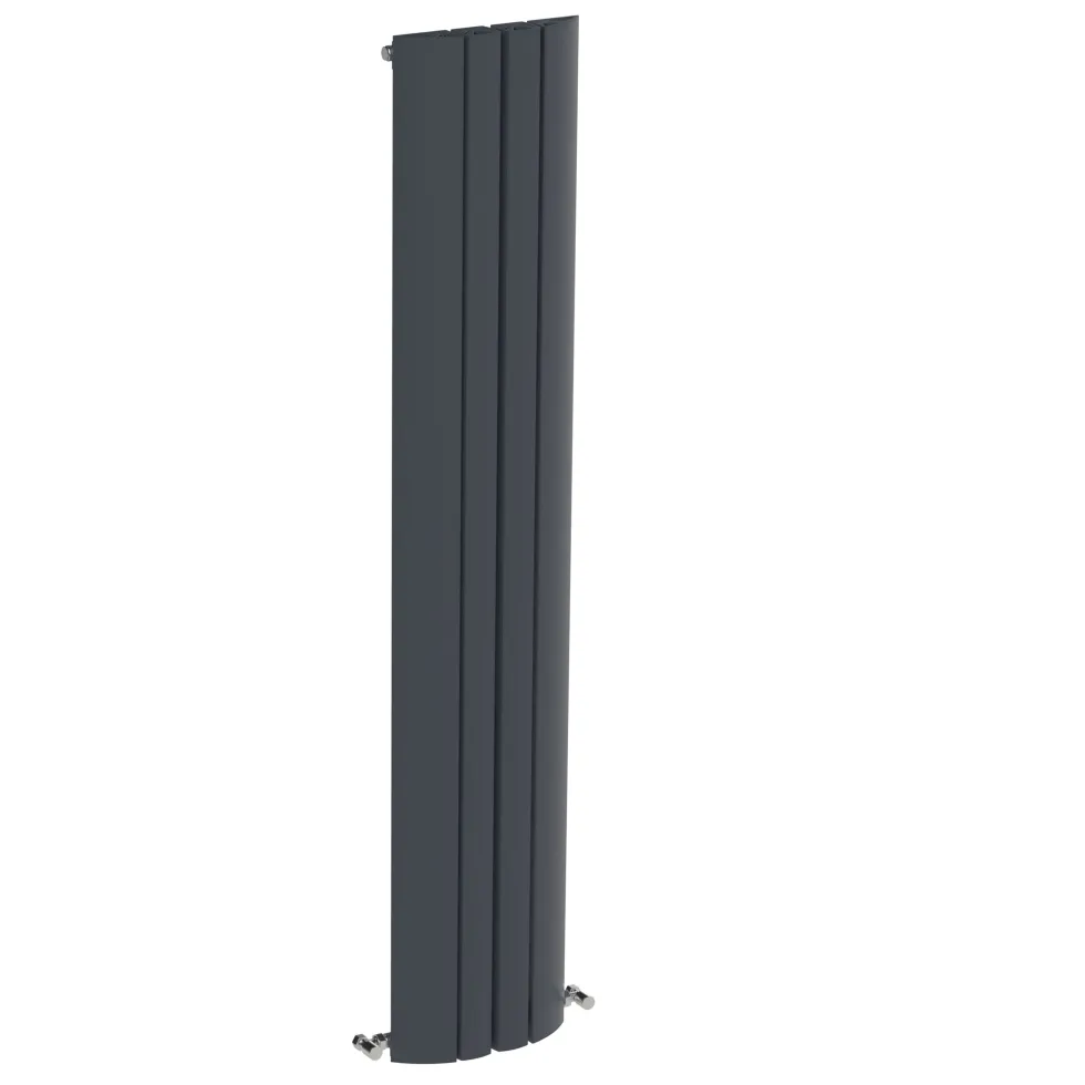 Carisa Gaia Oval Single Panel Vertical Aluminium Radiator