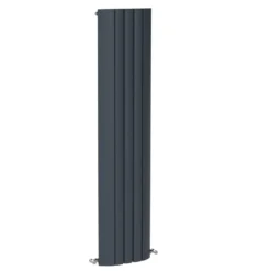 Carisa Gaia Oval Single Panel Vertical Aluminium Radiator