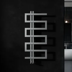 Carisa Ibiza Offset Stainless Steel Designer Heated Towel Rail