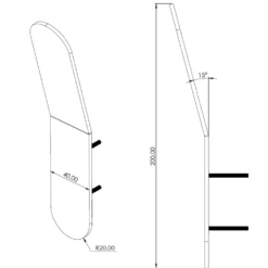 Carisa I Type Radiator Towel Holder