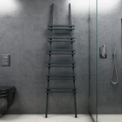 Carisa Jacobs Floor Mounted Ladder Aluminium Heated Towel Rail - 2000 x 535mm