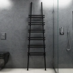 Carisa Jacobs Floor Mounted Ladder Aluminium Heated Towel Rail - 2000 x 535mm