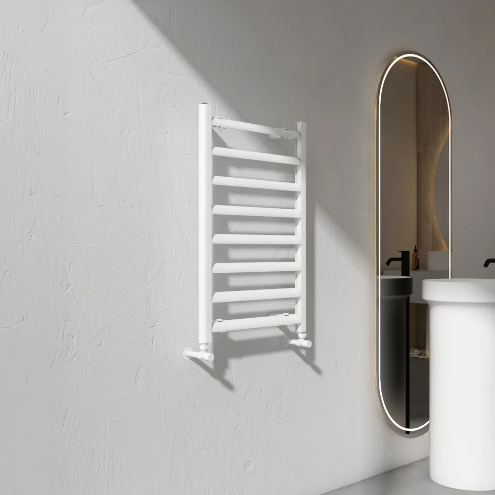 Carisa Lara L Aluminium Ladder Heated Towel Rail