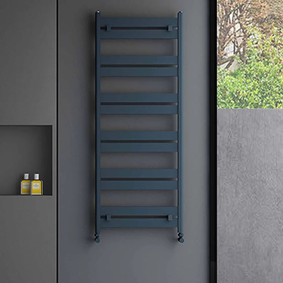 Carisa Ligne Flat Panel Aluminium Heated Towel Rail