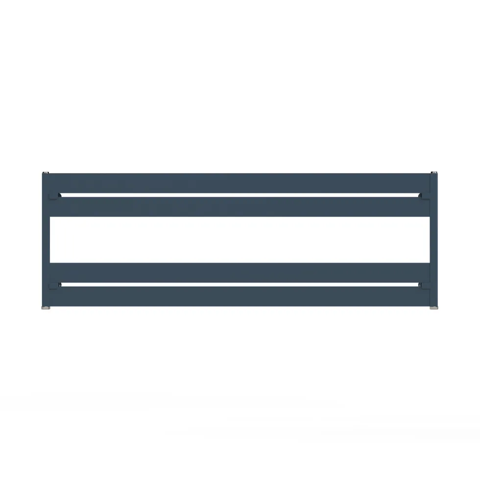 Carisa Mack Bath Horizontal Aluminium Heated Towel Rail - 505 x 1500mm