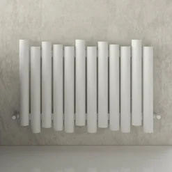 Carisa Motion Single Oval Panel Horizontal Aluminium Radiator