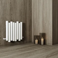 Carisa Motion Single Oval Panel Horizontal Aluminium Radiator