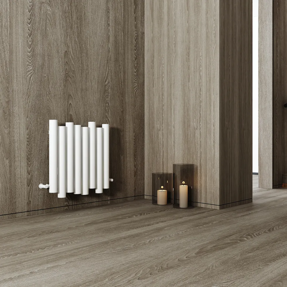 Carisa Motion Single Oval Panel Horizontal Aluminium Radiator