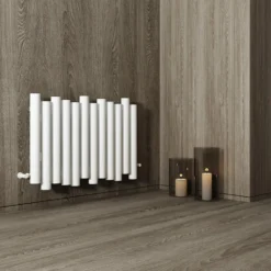 Carisa Motion Single Oval Panel Horizontal Aluminium Radiator