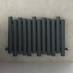 Carisa Motion Single Oval Panel Horizontal Aluminium Radiator