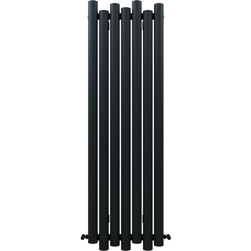 Carisa Motion Single Oval Panel Vertical Aluminium Radiator