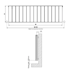 Carisa Nemo Double Panel Horizontal Aluminium Radiator