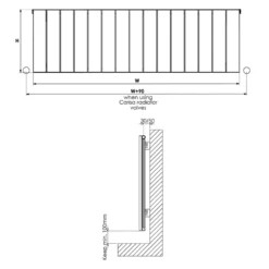 Carisa Nemo Single Panel Horizontal Aluminium Radiator