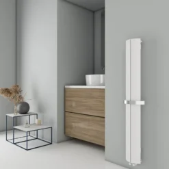 Carisa Nixie Bath Designer Aluminium Vertical Radiator & Towel Rail