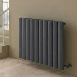 Carisa Otto Oval Single Panel Horizontal Aluminium Radiator
