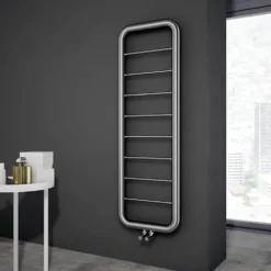 Carisa Paros Stainless Steel Designer Ladder Heated Towel Rail