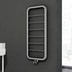 Carisa Paros Stainless Steel Designer Ladder Heated Towel Rail