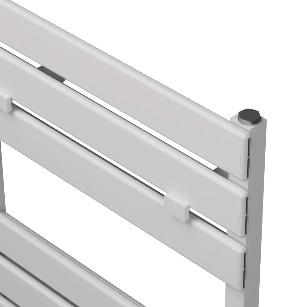 Carisa Plata Bath Flat Panel Aluminium Heated Towel Rail