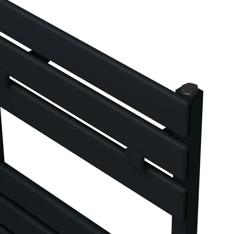 Carisa Plata Bath Flat Panel Aluminium Heated Towel Rail