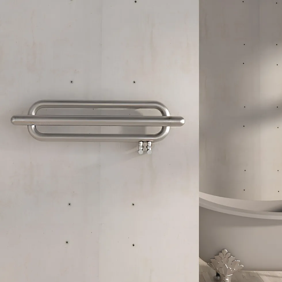 Carisa Swing Stainless Steel Designer Heated Towel Rail