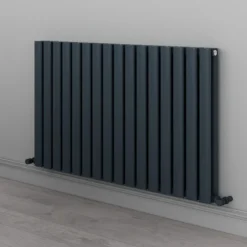 Carisa Tallis Oval Double Panel Horizontal Aluminium Radiator