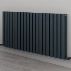 Carisa Tallis Oval Double Panel Horizontal Aluminium Radiator