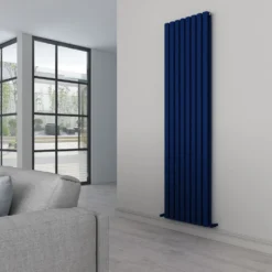 Carisa Tallis Oval Double Panel Vertical Aluminium Radiator