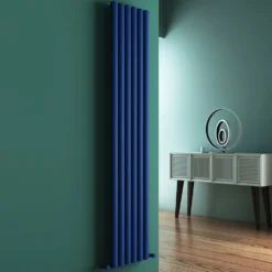 Carisa Tallis Oval Single Panel Vertical Aluminium Radiator