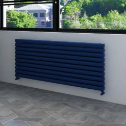 Carisa Tallis XL Oval Double Panel Horizontal Aluminium Radiator