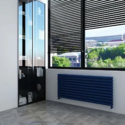 Carisa Tallis XL Oval Double Panel Horizontal Aluminium Radiator