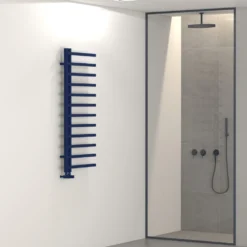 Carisa Terra L Offset Aluminium Heated Towel Rail
