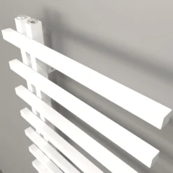 Carisa Terra L Offset Aluminium Heated Towel Rail