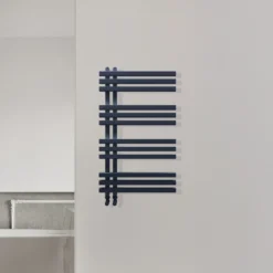 Carisa Terra Offset Aluminium Heated Towel Rail