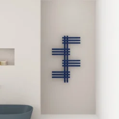 Carisa Unico Offset Aluminium Designer Heated Towel Rail