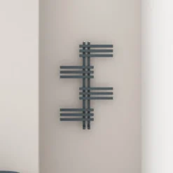 Carisa Unico Offset Aluminium Designer Heated Towel Rail